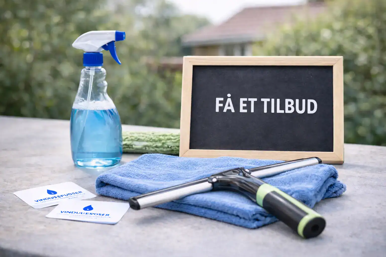 Få et tilbud på vinduespudsning